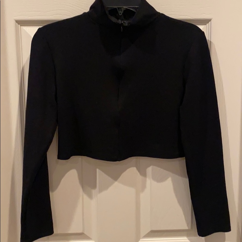 Make Wardrobe cropped long sleeve shirt